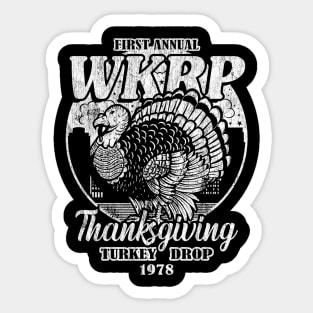 RETRO THANKS GIVING 1978 - FIRST ANUAL WKRP Sticker